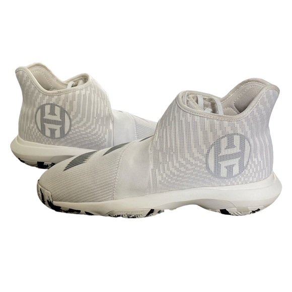 Adidas Kansas Jayhawks Team-Issued White Harden B/E 3 Basketball sneakers Sz 6.5 - Picture 3 of 7